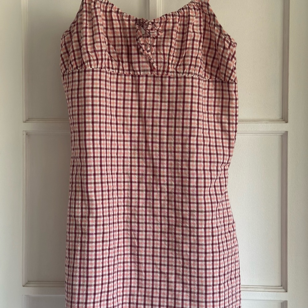 Plaid Sleeveless Dress